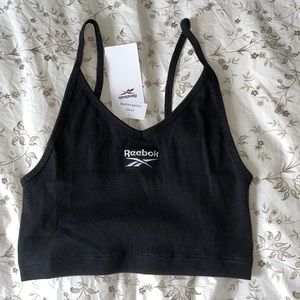 Embroidered Reebok Crop Tank